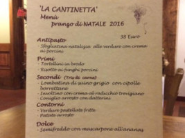 Trattoria La Cantinetta menu