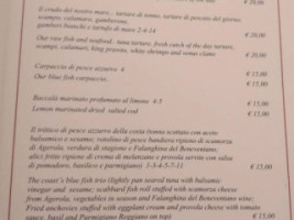 A'paranza menu