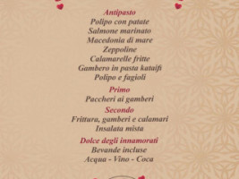 Un Posto Al Sole menu