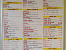 Pizzeria Cassina menu