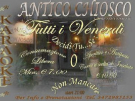 Antico Chiosco menu