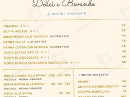 Albergo Foresteria San Benedetto menu