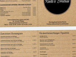 Rudi's Imbiss menu