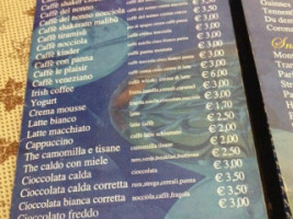 Gran Caffè Le Plaisir menu