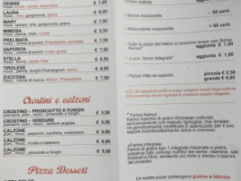 Pizzeria D 'asporto Da Mara menu