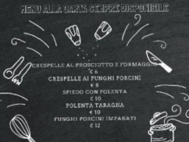 Agriturismo Incanti menu