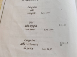 Locanda Dei Mille menu