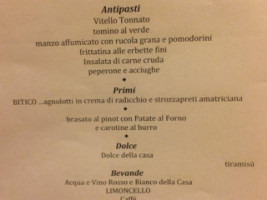 Lago Fiorito menu