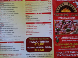 Pizzeria Luna Forno A Legna Pizza Kebab D'asporto (consegne A Domicilio) menu