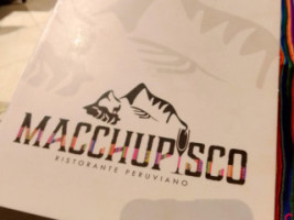 Macchupisco menu