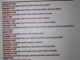 Fiordipizza menu