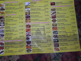 India's Fast Food Take Away menu