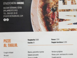 Stuzzicheria Bnube menu