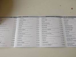 Pizzeria Da Sarno menu