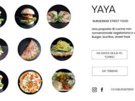 Yaya Burger menu