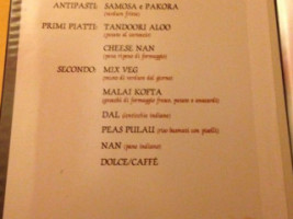 Buddha Indian menu