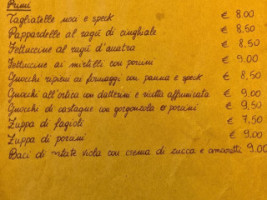 Bar Ristorante Pizzeria Stella Alpina menu