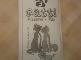 Pizzeria I 3 Gatti menu