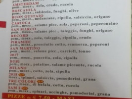 Pizzeria Da Filippo menu