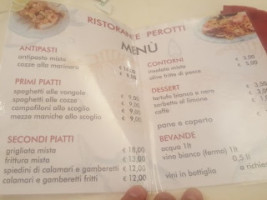 Perotti menu