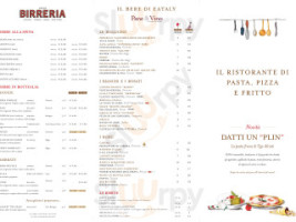 Eataly Lingotto menu