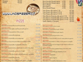 Lino's Pizzeria menu