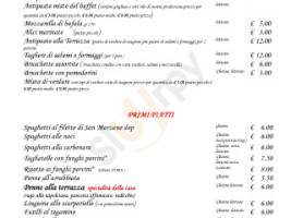 La Terrazza menu