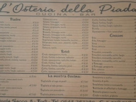 L'osteria Della Piada menu