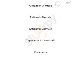 Alla Croce menu