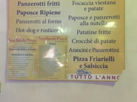 Voglia Di Pizza menu