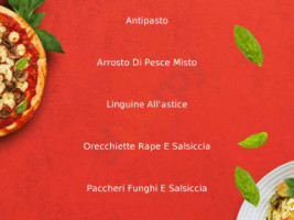 Pizzeria menu