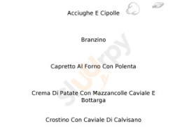 Al Gambero menu