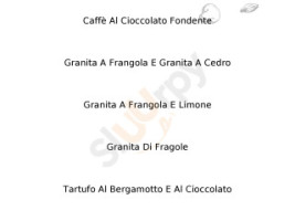 Freeze Gelateria Caffetteria menu