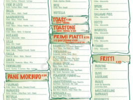 Villino Dei Fiori menu