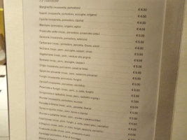 Pizzeria Dame' menu