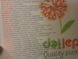 Pizzeria Dal Lep menu