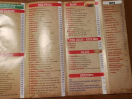 Pizza Amore menu