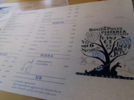 Sancho Panza menu