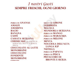 Gelateria La Fontanella menu