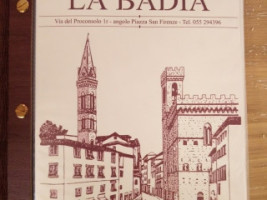 La Badia menu