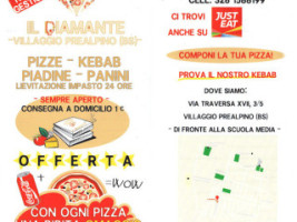 Il Diamante menu