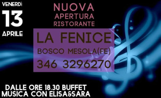 La Fenice menu