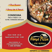 House Pizza menu