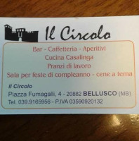 Il Circolo menu