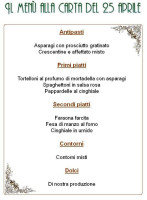 Agriturismo Il Raccolto menu