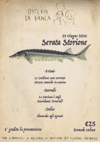 Osteria Con Cucina La Banca menu