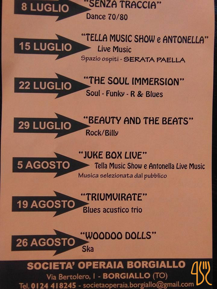 Societa Operaia Borgiallo Carte
