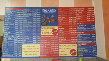 Pizza D'egitto menu