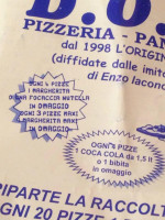 Pizzeria Doc Di Iacono Vincenzo menu