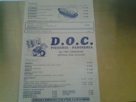 Pizzeria Doc Di Iacono Vincenzo menu